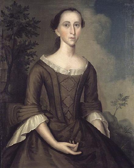 Joseph Badger Mrs John Haskins oil painting image